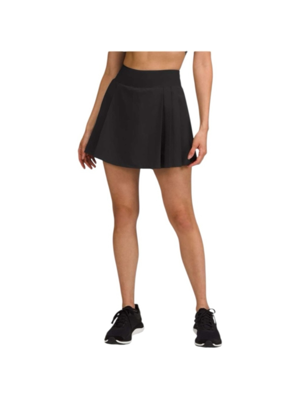 Lululemon Sz 2 Side-Pleat High-Rise Tennis Skirt Black